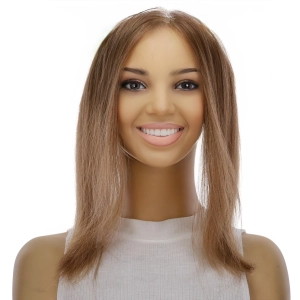 10" Hairline Topper #12 Warm Light Brown