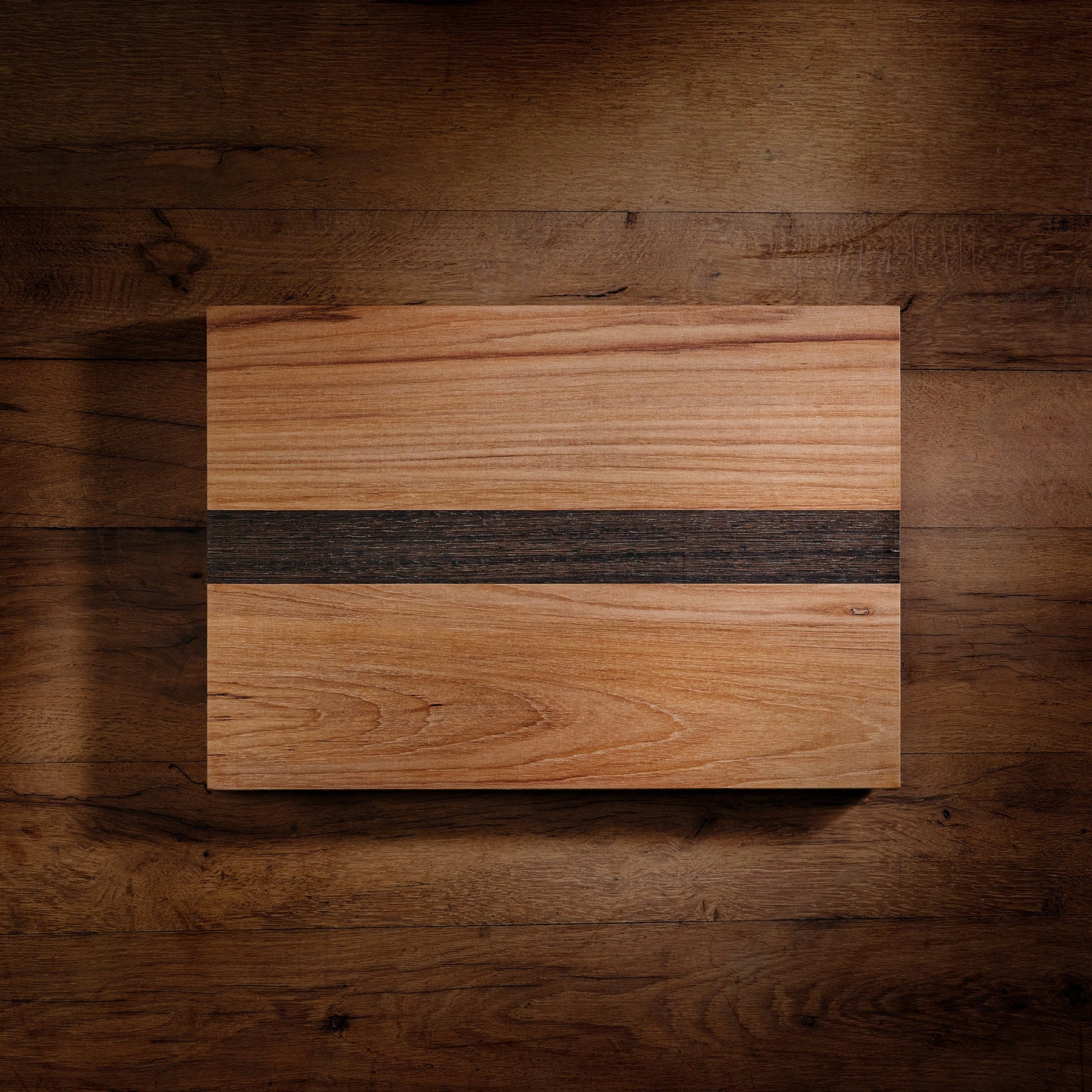 14X20 Teak Serving Board - Teak/Natural Finish with Single Stripe