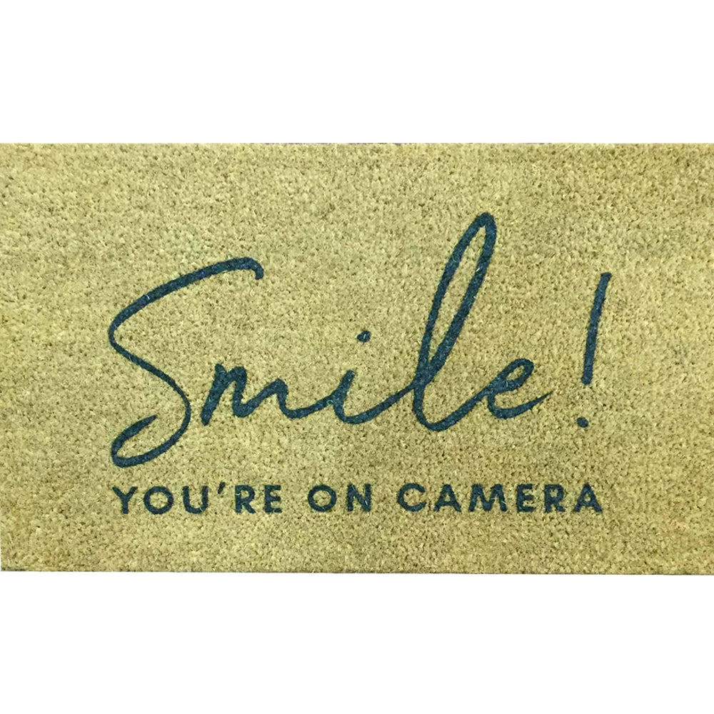 18" x 28" Outdoor Heavy Duty Coir Mat (Smile)