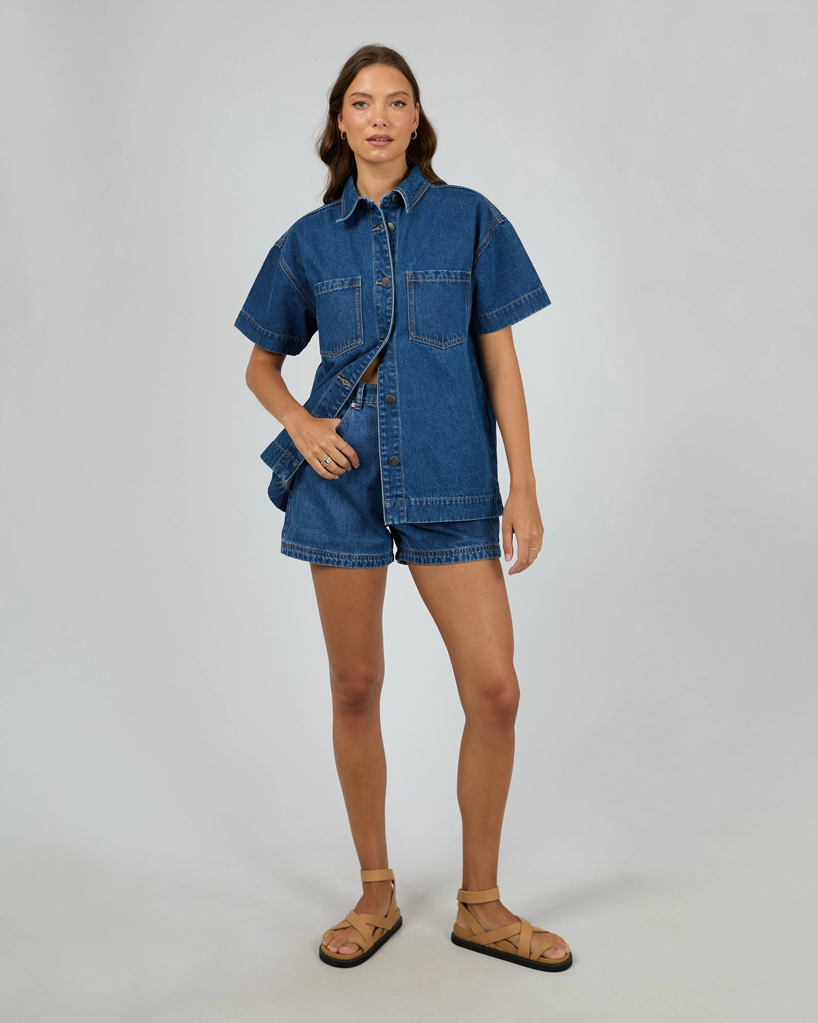 All About Eve Simi Denim Shirt Heritage Blue