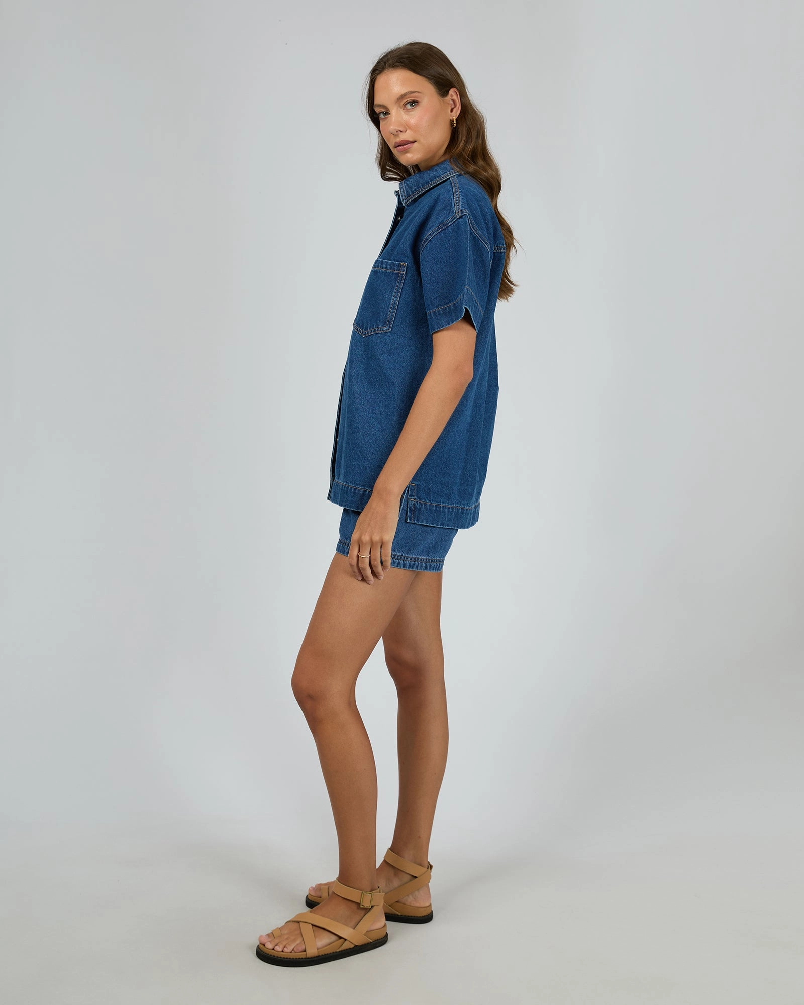All About Eve Simi Denim Shirt Heritage Blue