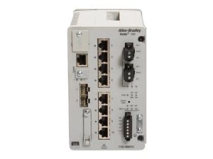 Allen-Bradley Stratix 5800 1783-MMS10B - Switch - managed - 8 x 10/100/1000   2 x Gigabit SFP - DIN rail mountable - DC power