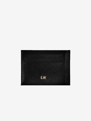 Ash MIRUM® Leather Vegan Cardholder | Black & Gold