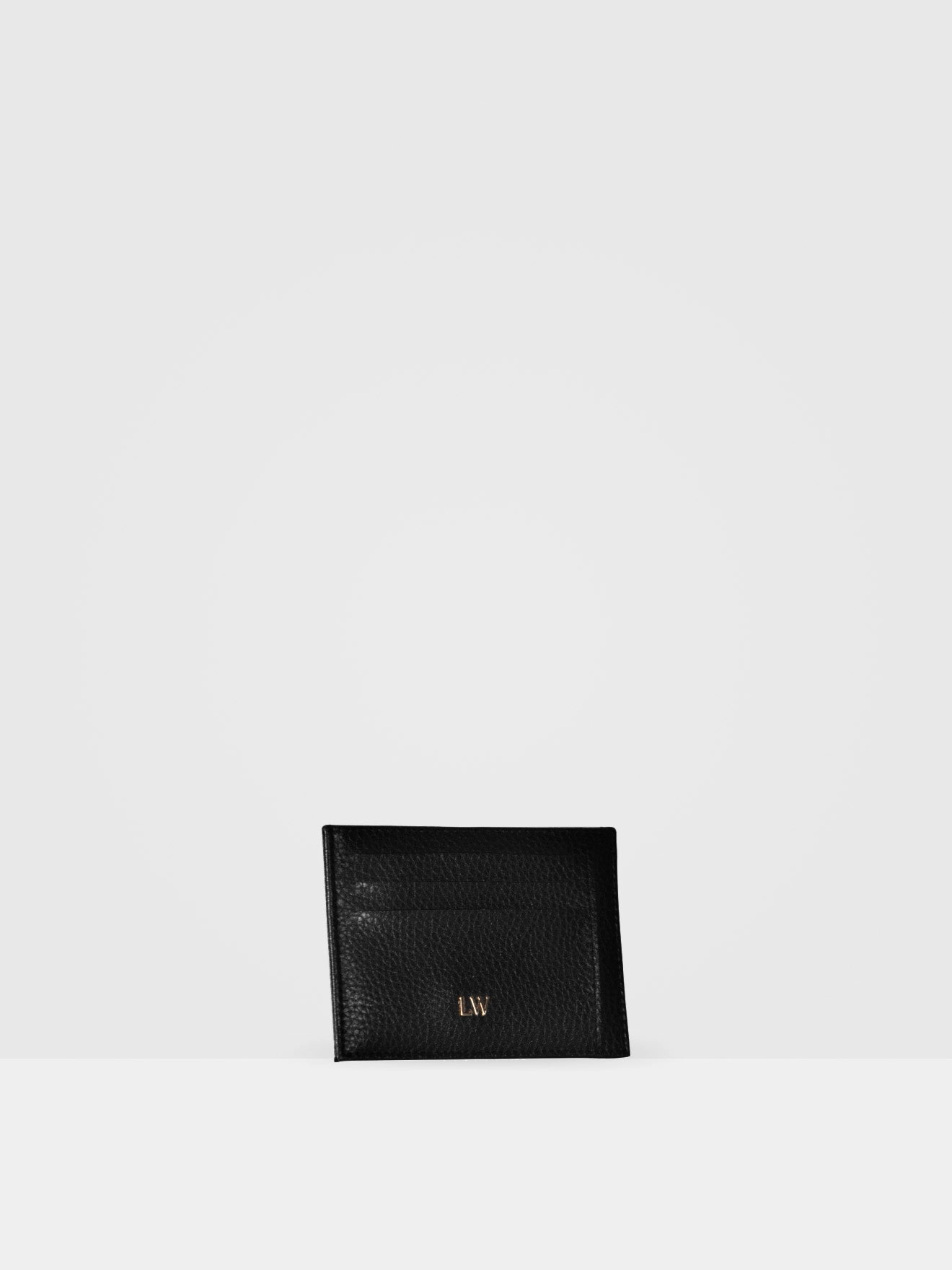 Ash MIRUM® Leather Vegan Cardholder | Black & Gold