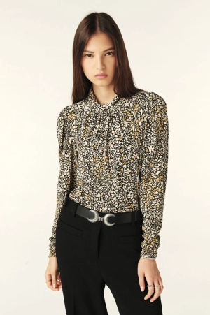 Ba&sh Shine Beige Blouse