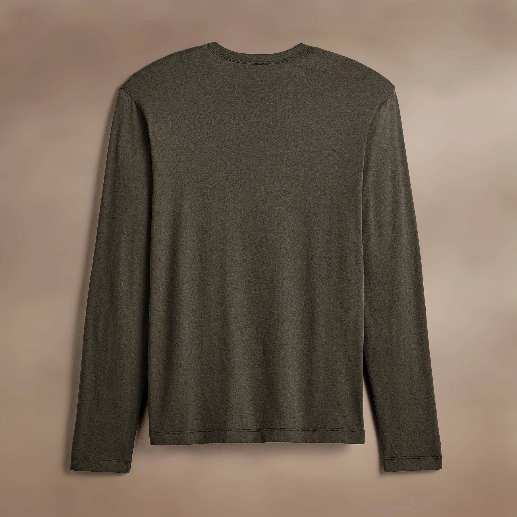 Brushed Lotus Long Sleeve Crew - Army Green