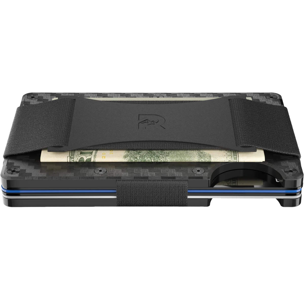 Carbon Fiber Wallet with Cash Strap