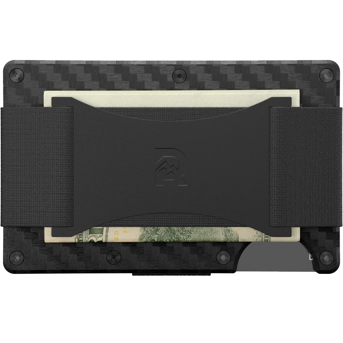 Carbon Fiber Wallet with Cash Strap