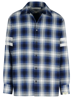 'Check Nolowen' Blue Cotton Shirt