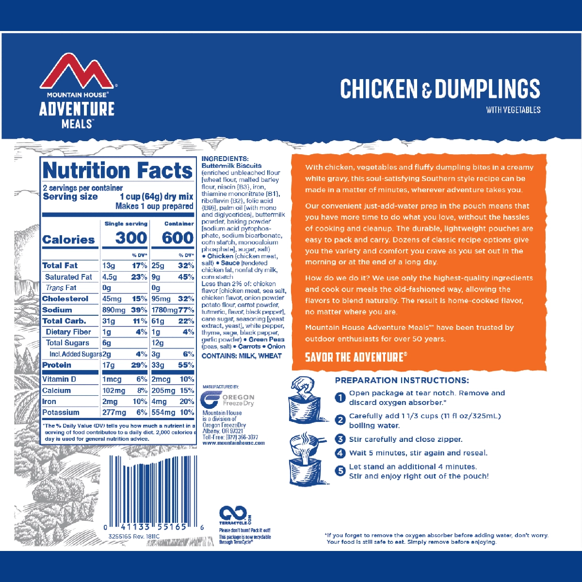 Chicken and Dumplings (2 Servings)