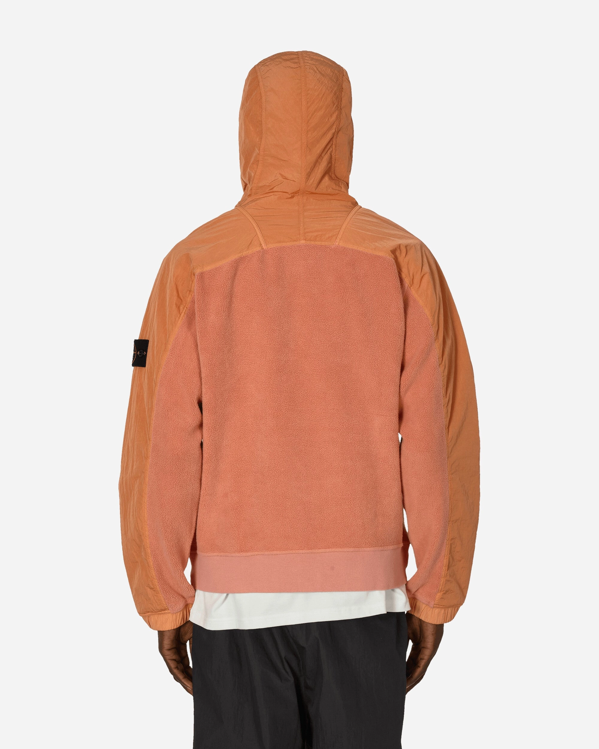 Cotton Pile Nylon-TC Hooded Sweatshirt Orange