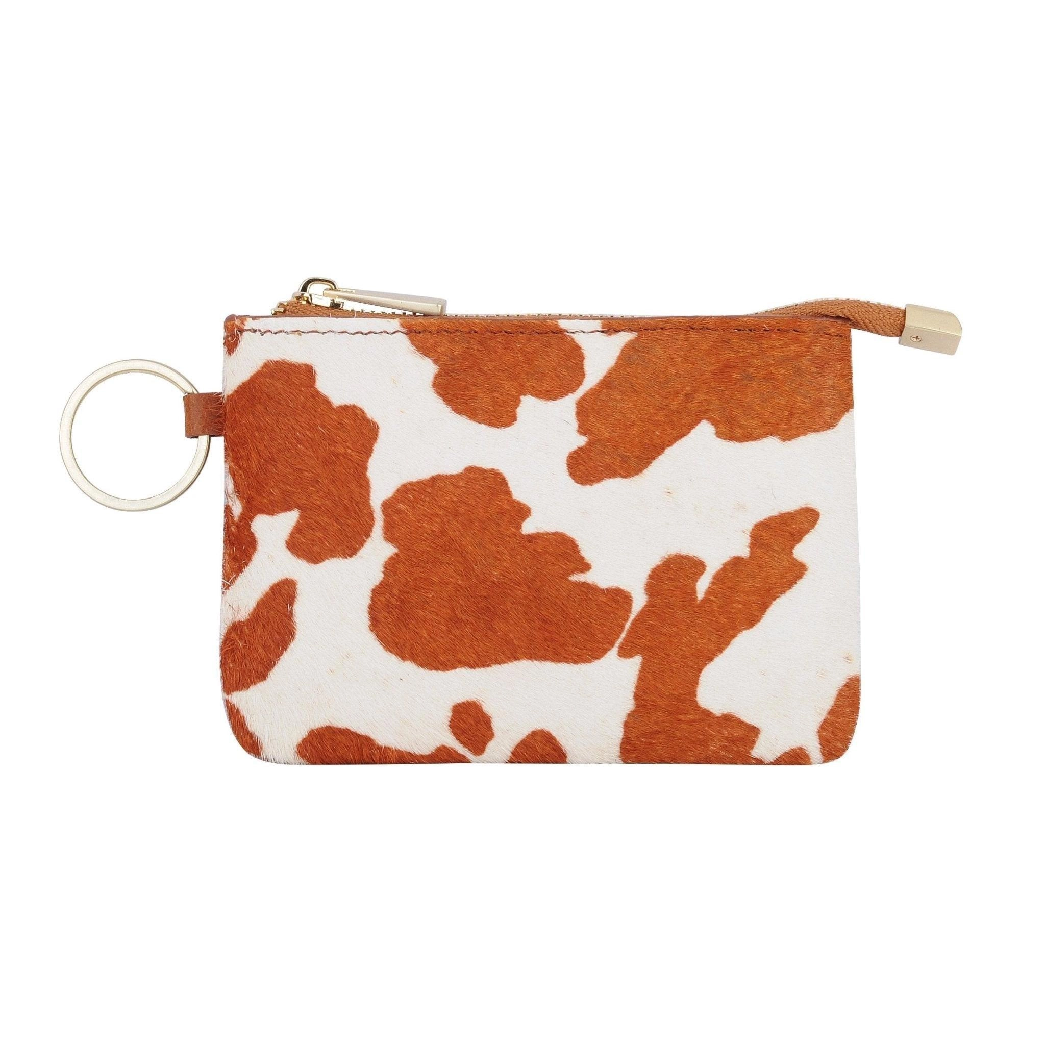Cow Print Cowhide Leather Wallet