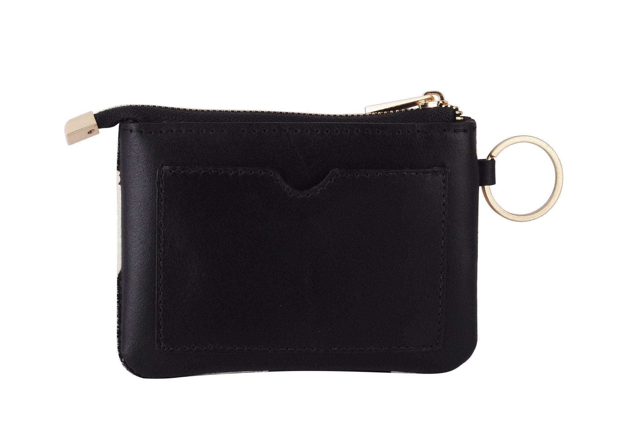 Cow Print Cowhide Leather Wallet