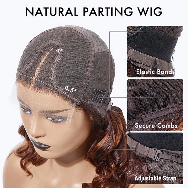 Crazy Wednesday | 1 SEC INSTALL WIG | Elegant Boss Vibe Short Pixie Cut Natural Black / Ombre Brown Glueless Minimalist HD Lace Wig Pre Cut Lace