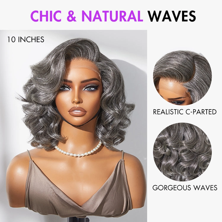 Crazy Wednesday | 1 SEC INSTALL WIG | Mature Boss Brown Ombre Highlight / Natural Black / Salt and Pepper Loose Wave Glueless Minimalist HD Lace Wig