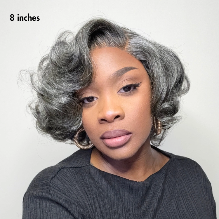 Crazy Wednesday | 1 SEC INSTALL WIG | Mature Boss Brown Ombre Highlight / Natural Black / Salt and Pepper Loose Wave Glueless Minimalist HD Lace Wig