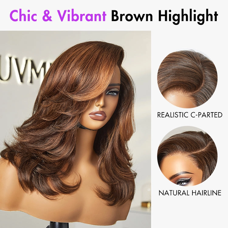 Crazy Wednesday | Effortlessly Chic Layered Haircut Wavy Glueless HD Minimalist Lace Short Wig