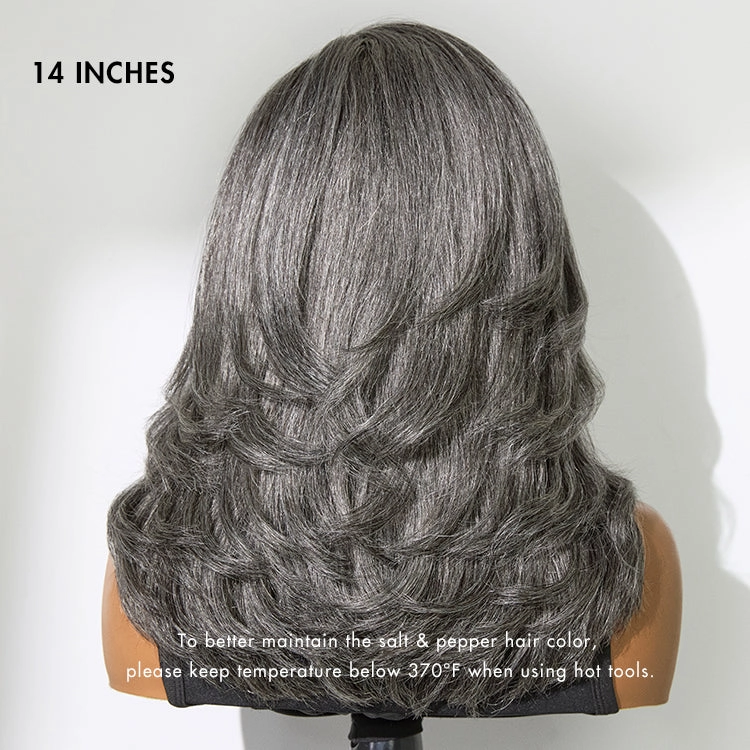 Crazy Wednesday | Effortlessly Chic Layered Haircut Wavy Glueless HD Minimalist Lace Short Wig