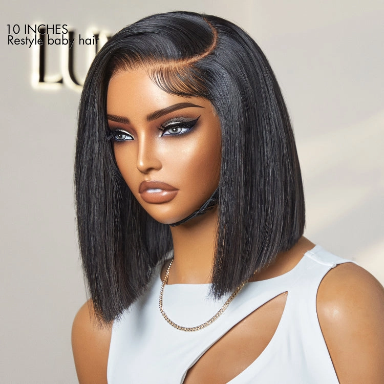 Crazy Wednesday | Silky Blunt Cut Bob Snugfit Glueless Minimalist HD Lace Short Wig Pre-Cut Lace