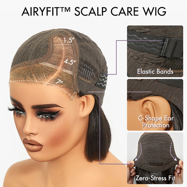 Crazy Wednesday | Silky Blunt Cut Bob Snugfit Glueless Minimalist HD Lace Short Wig Pre-Cut Lace