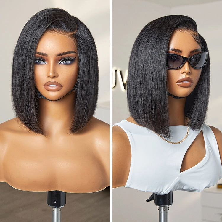 Crazy Wednesday | Silky Blunt Cut Bob Snugfit Glueless Minimalist HD Lace Short Wig Pre-Cut Lace