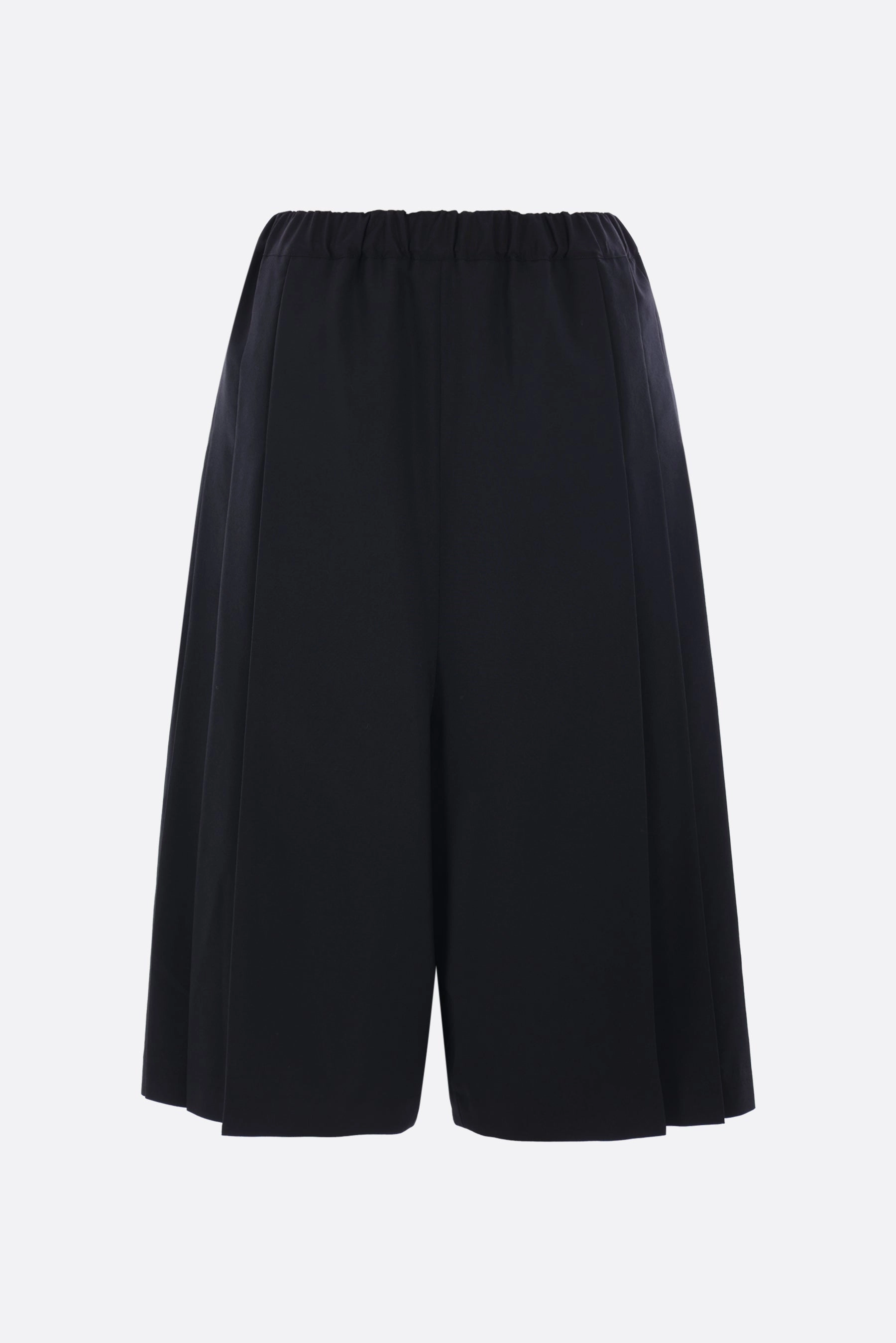 crop trousers in lightweight pleated wool