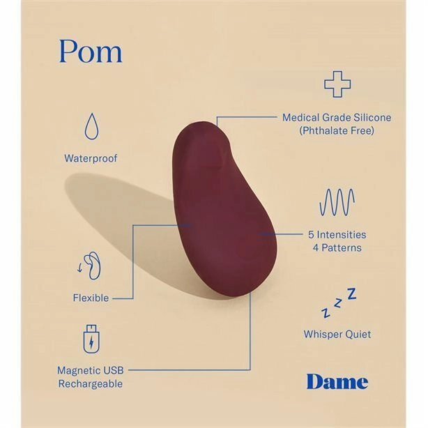 Dame Pom Flexible Vibrator - Plum