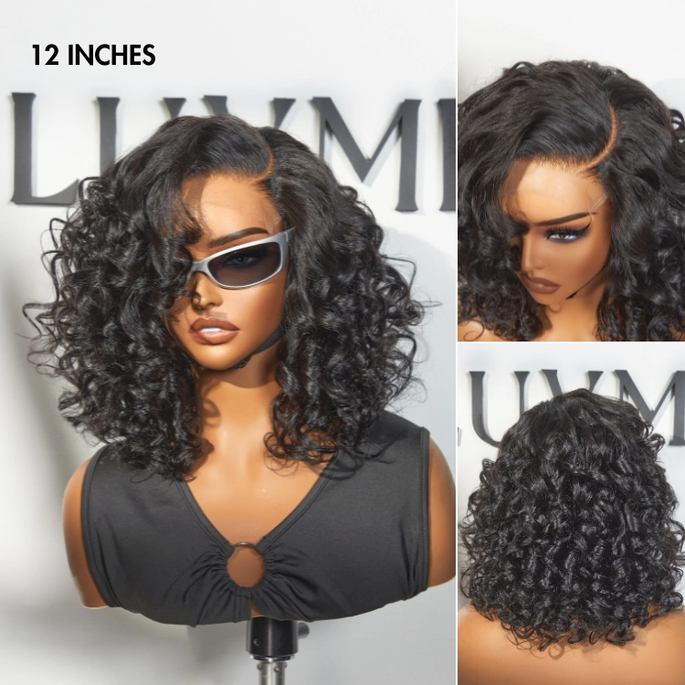 Effortless Elegance Copper Highlight / Natural Black Bouncy Curly Wig Minimalist HD Lace Glueless Wig Pre-Cut Lace