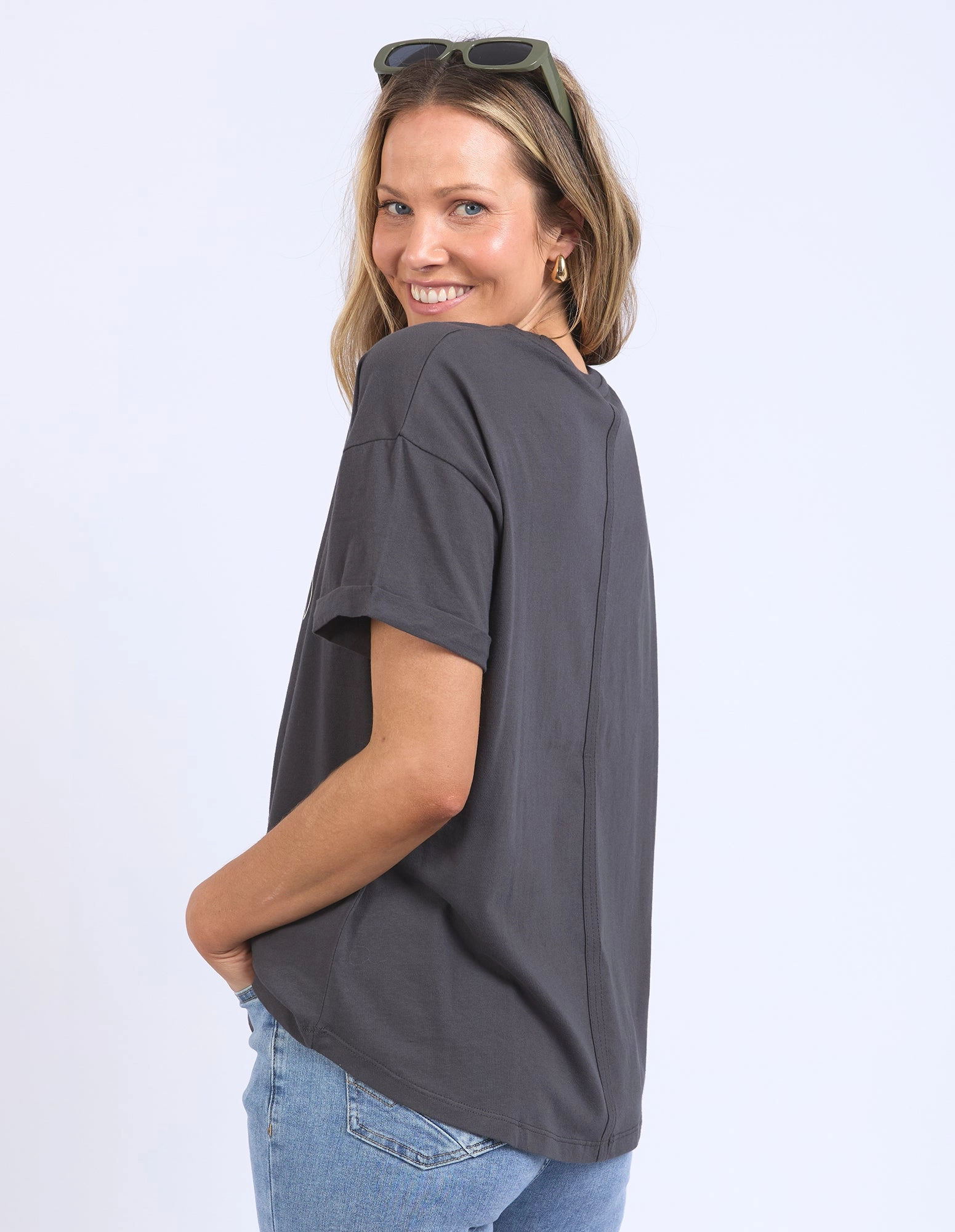 Elm Easy Breezy Tee Charcoal
