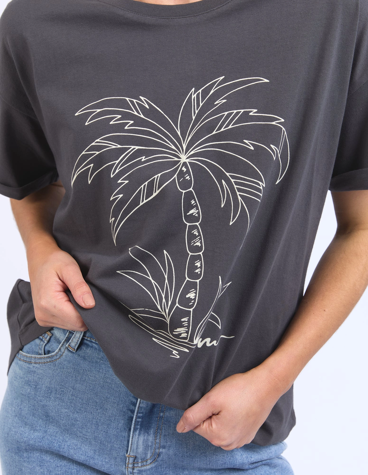 Elm Easy Breezy Tee Charcoal