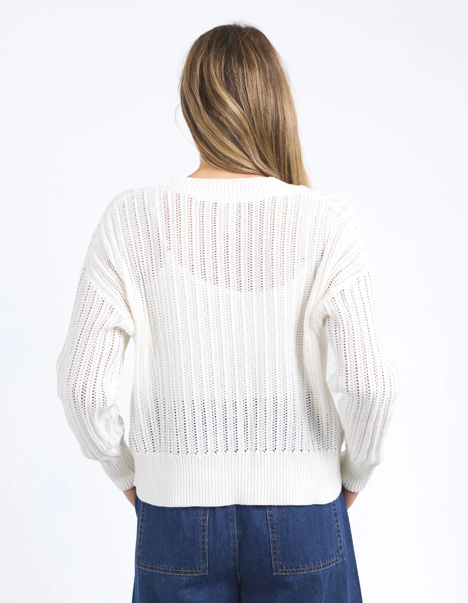Elm Sasha Lightweight Cardi Marshmallow