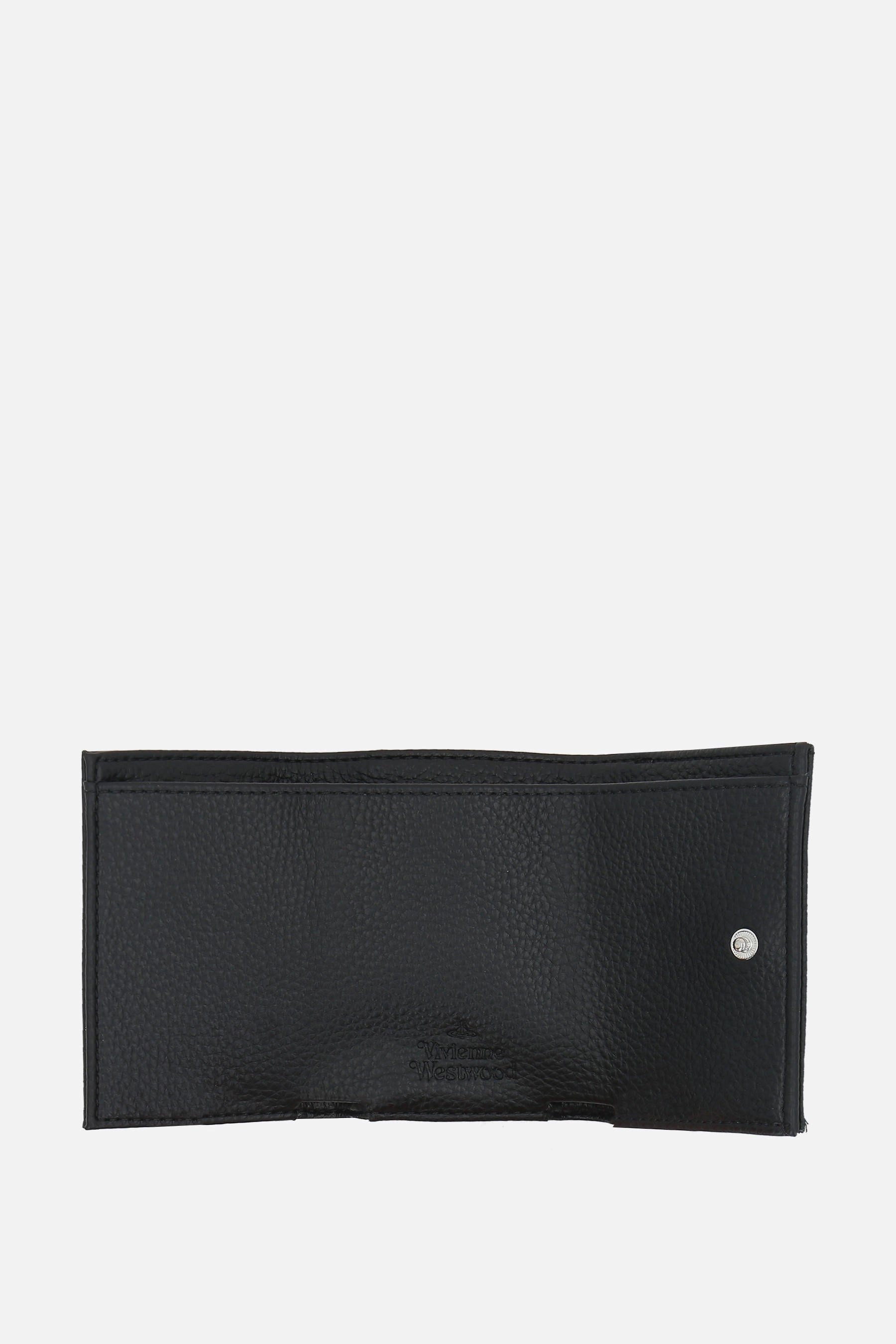 Envelope compact billfold wallet in faux leather