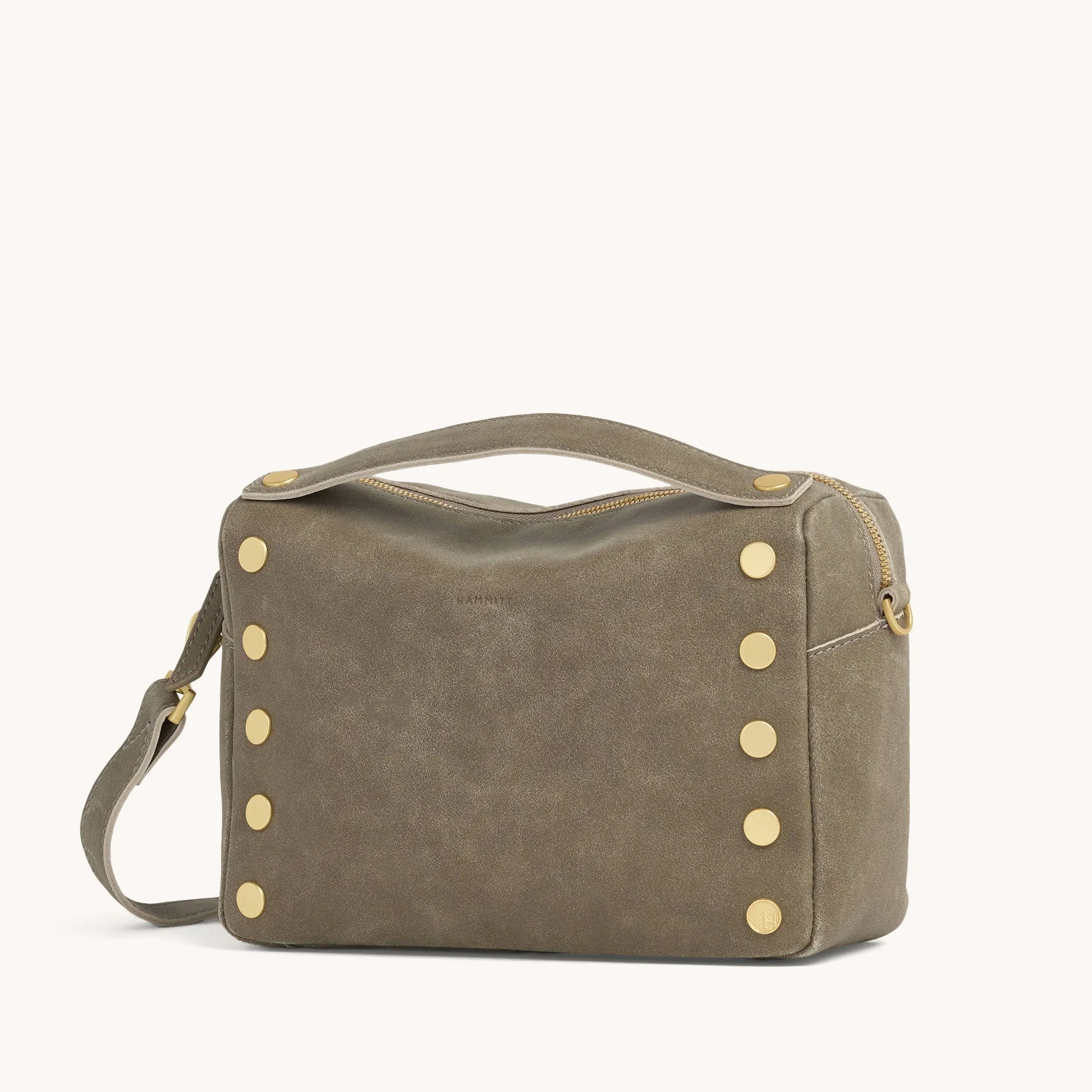 Evan Crossbody | Pewter/Brushed Gold | Med