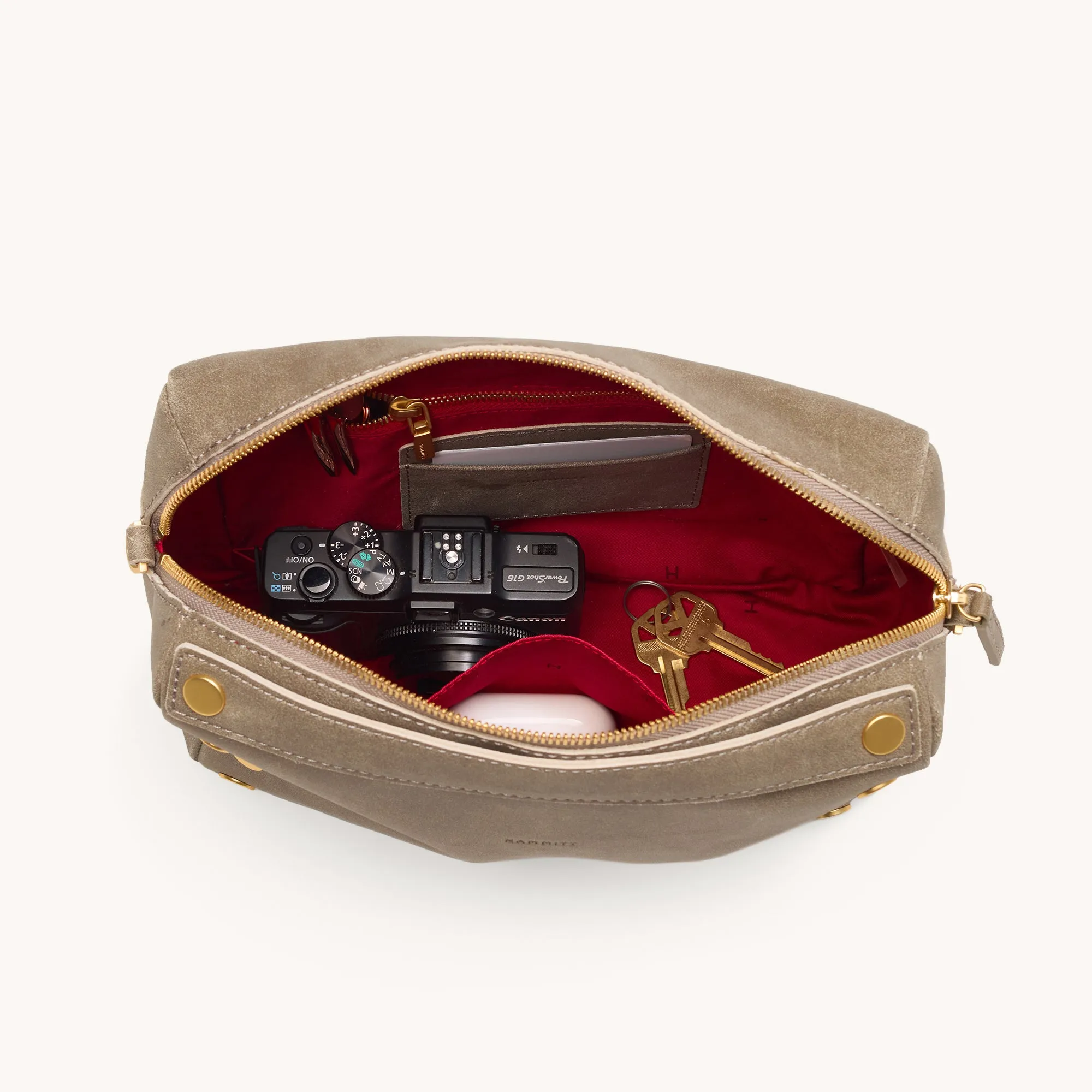Evan Crossbody | Pewter/Brushed Gold | Med
