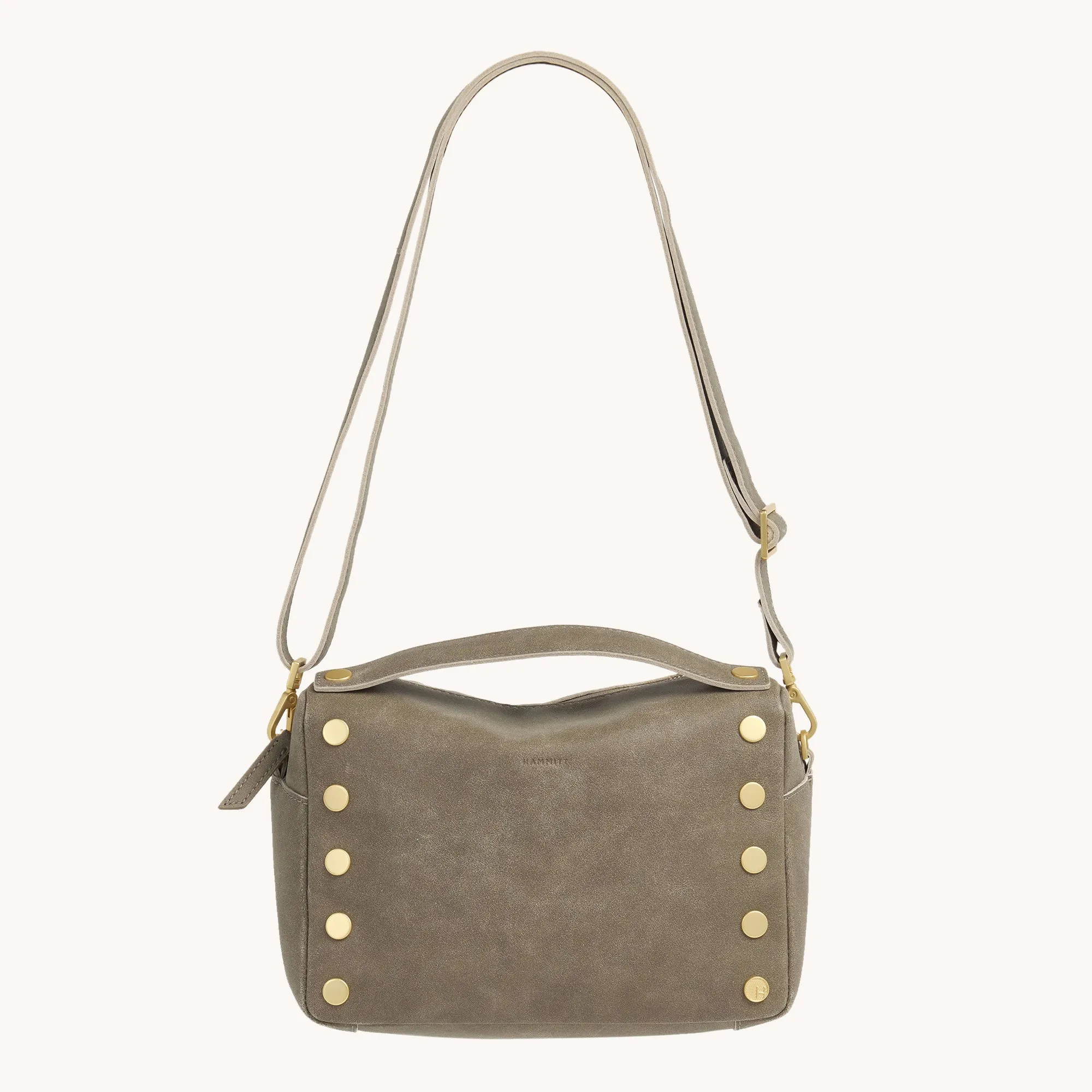 Evan Crossbody | Pewter/Brushed Gold | Med