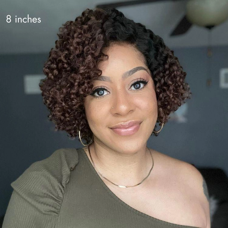 Exclusive Sale | Trendy Short Cut Curly Minimalist HD Lace Glueless Side Part Wig 100% Human Hair