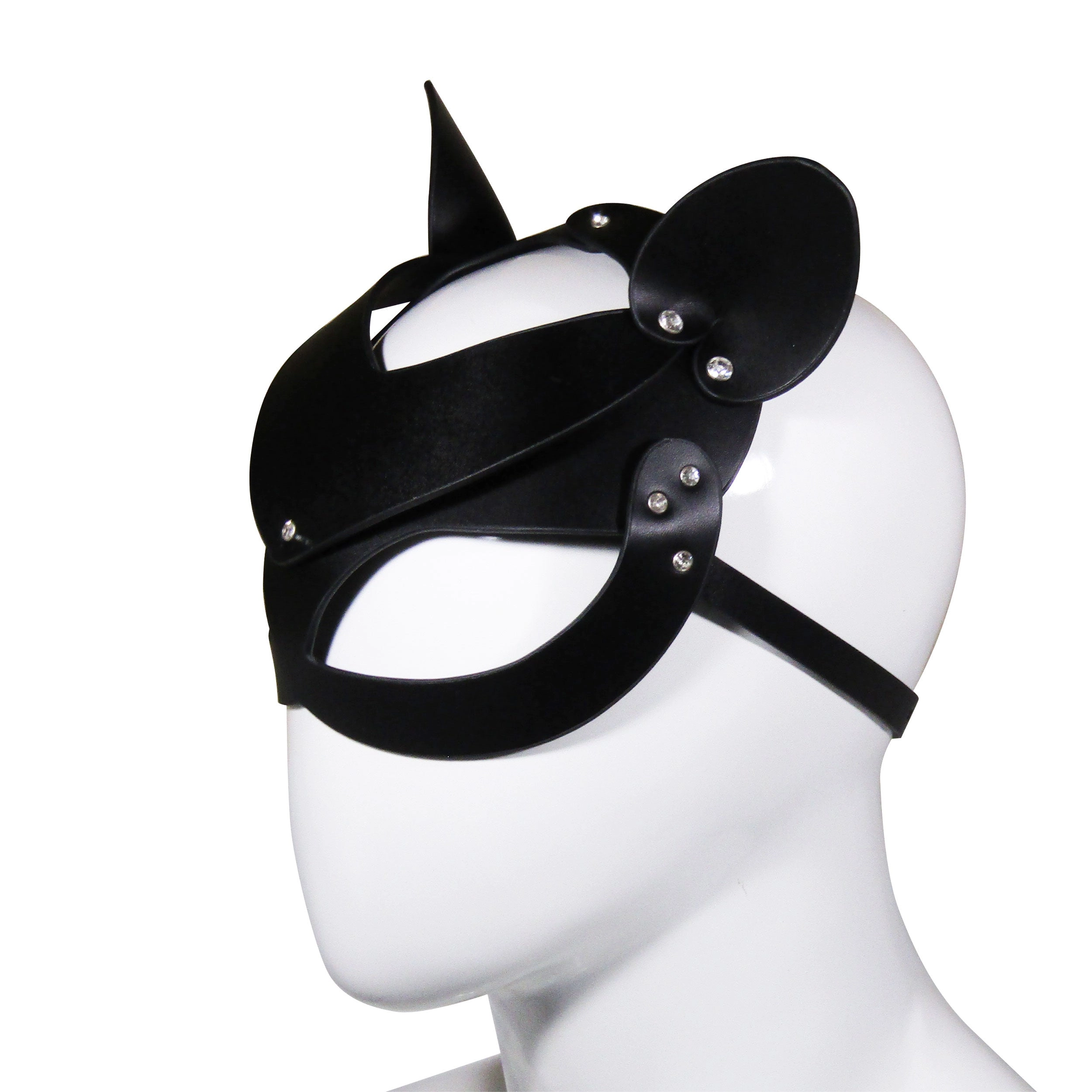 Fetish Pleasure Play Black Mouse Mask