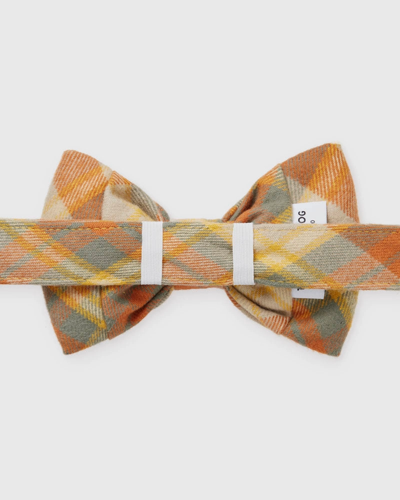 Flannel Dog Bow Tie
