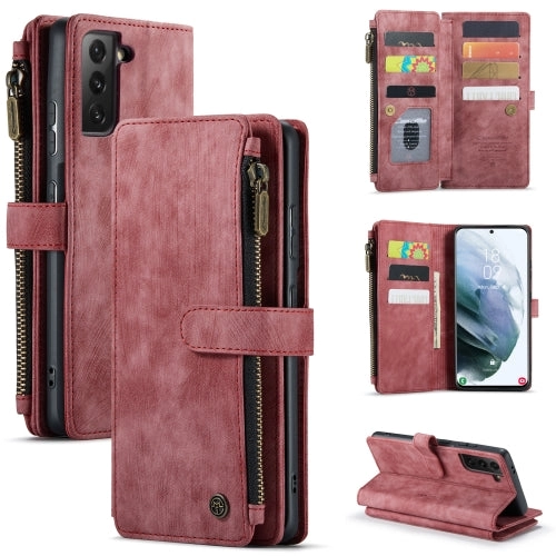 For Samsung Galaxy S21  5G CaseMe-C30 PU   TPU Multifunctional Horizontal Flip Leather Case with
