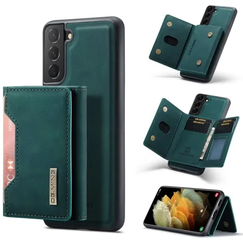 For Samsung Galaxy S21  DG.MING M2 Series 3-Fold Multi Card Bag   Magnetic Back Cover Shockproof