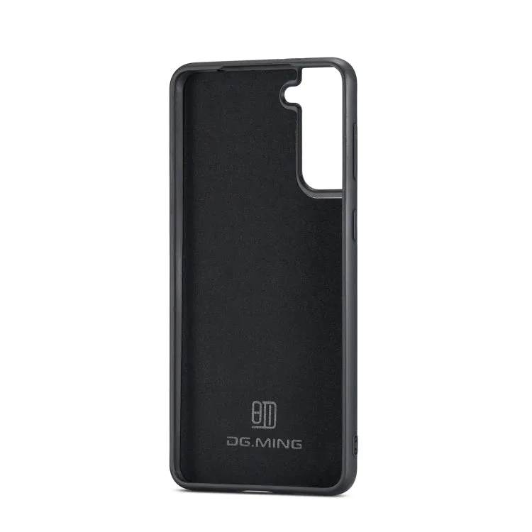 For Samsung Galaxy S21  DG.MING M2 Series 3-Fold Multi Card Bag   Magnetic Back Cover Shockproof