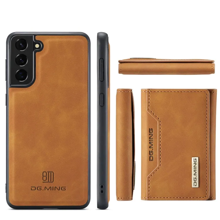 For Samsung Galaxy S21  DG.MING M2 Series 3-Fold Multi Card Bag   Magnetic Back Cover Shockproof