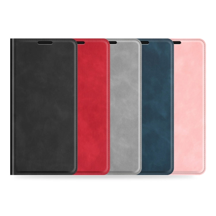 For Samsung Galaxy S22 5G Retro-skin Business Magnetic Suction Leather Case with Holder  Card