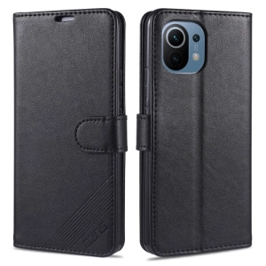 For Xiaomi Mi 11 AZNS Magnetic Calf Texture Horizontal Flip Leather Case with Card Slots