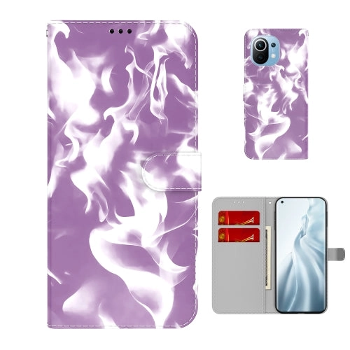 For Xiaomi Mi 11 Cloud Fog Pattern Horizontal Flip Leather Case with Holder  Card Slot