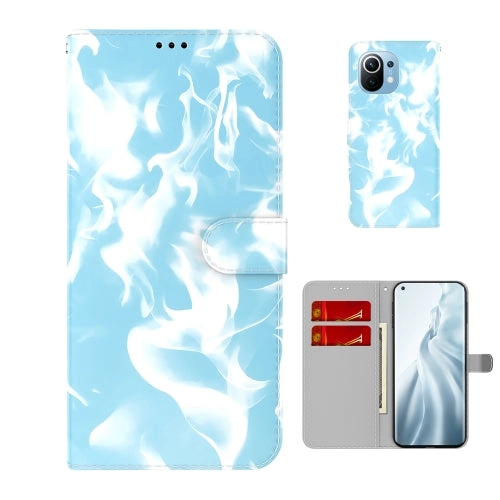 For Xiaomi Mi 11 Cloud Fog Pattern Horizontal Flip Leather Case with Holder  Card Slot