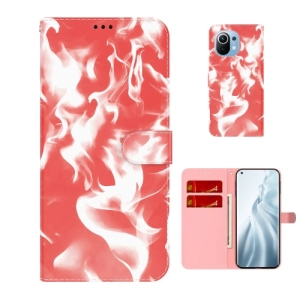 For Xiaomi Mi 11 Cloud Fog Pattern Horizontal Flip Leather Case with Holder  Card Slot