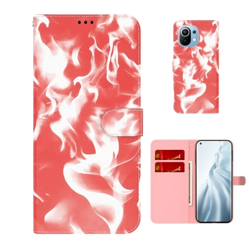 For Xiaomi Mi 11 Cloud Fog Pattern Horizontal Flip Leather Case with Holder  Card Slot
