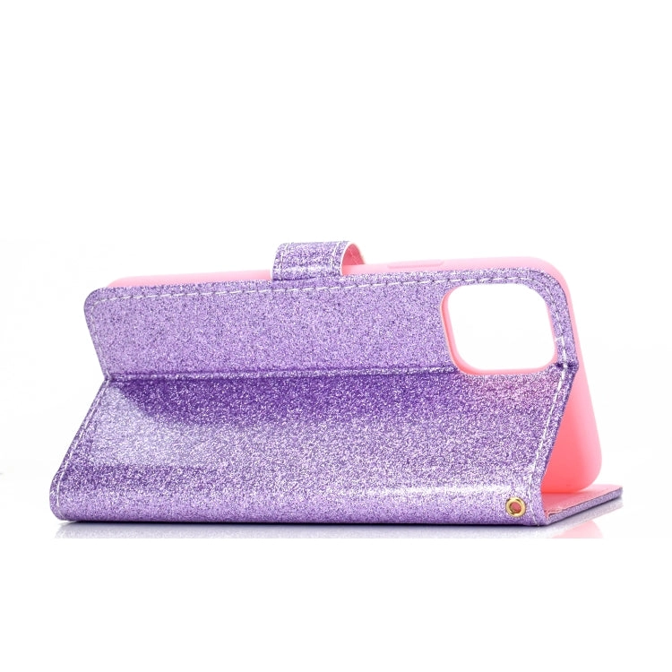 For Xiaomi Mi 11 Glitter Powder Horizontal Flip Leather Case with Card Slots  Holder