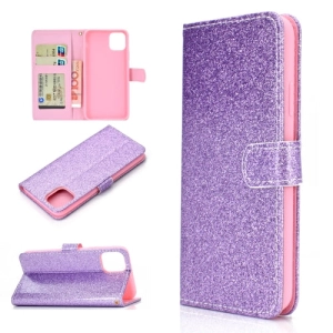 For Xiaomi Mi 11 Glitter Powder Horizontal Flip Leather Case with Card Slots  Holder